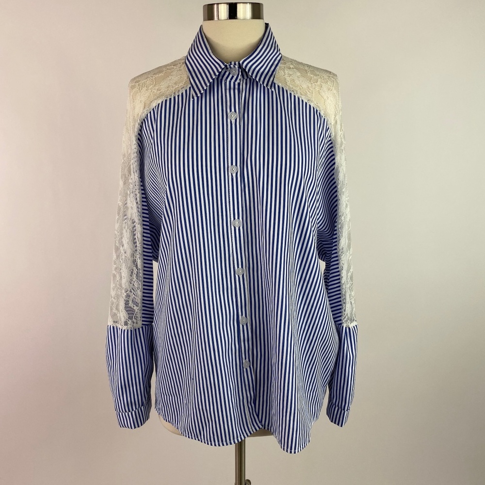 Perfect Fashion Women Button-Down Blouse